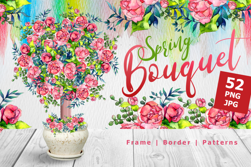 spring-bouquet-png-watercolor-set
