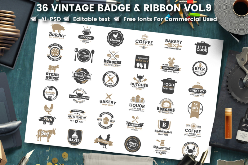 36-vintage-badge-amp-ribbon-vol-9