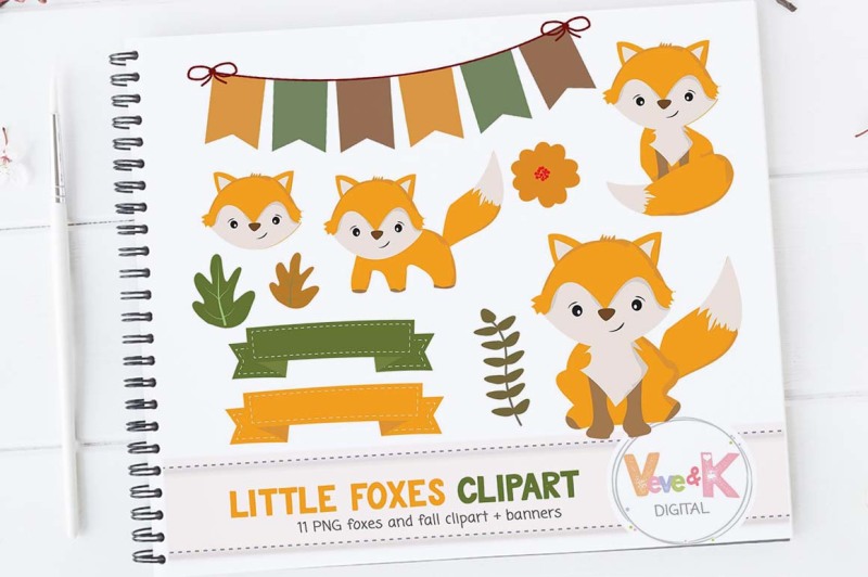 cute-foxes-clipart-set-fox-graphics
