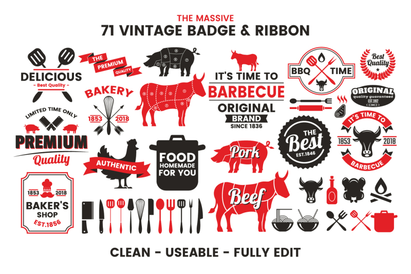 71-vintage-badge-and-ribbon-vol-7