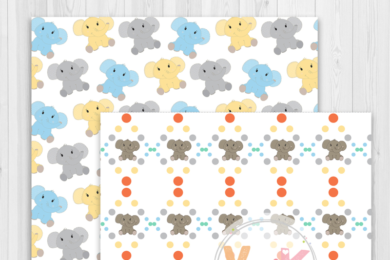 cute-baby-elephants-digital-paper-pack