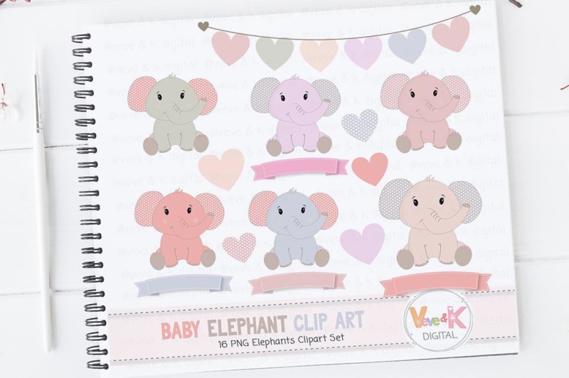 cute-pink-elephants-clipart-set-elephants-graphics