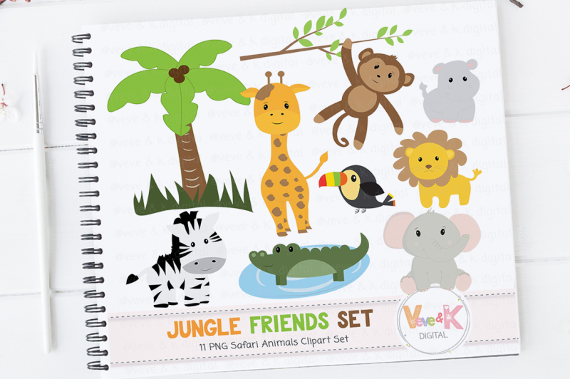 safari-animals-clipart-set-jungle-animals-graphics