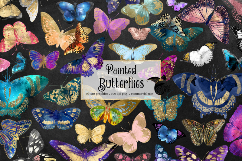 painted-butterflies-clipart