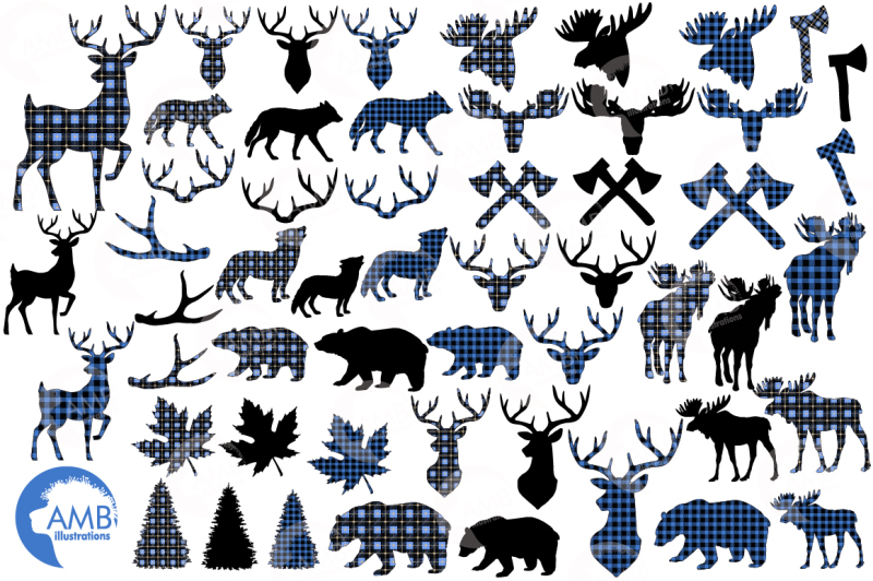 blue-lumberjack-elements-cliparts-graphics-illustrations-amb-2359