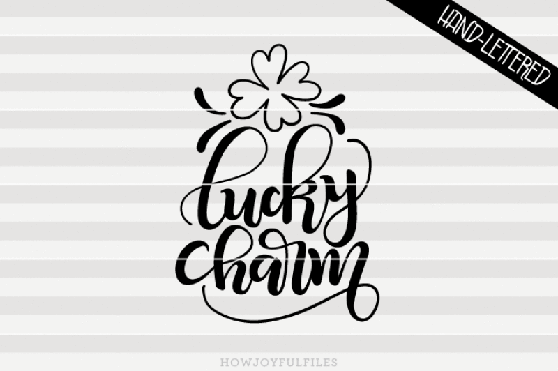 lucky-charm-svg-dxf-pdf-files-hand-drawn-lettered-cut-file