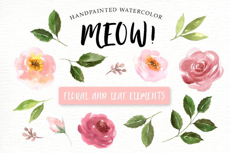 meow-cat-lover-watercolor-cliparts