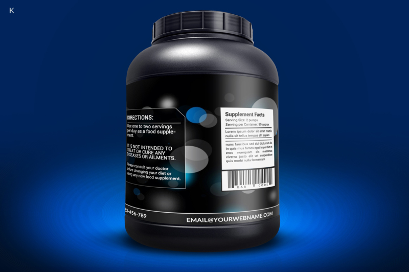 protein-supplement-label-template