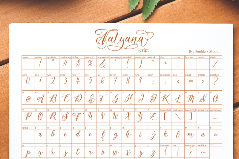 tatyana-calligraphy-script
