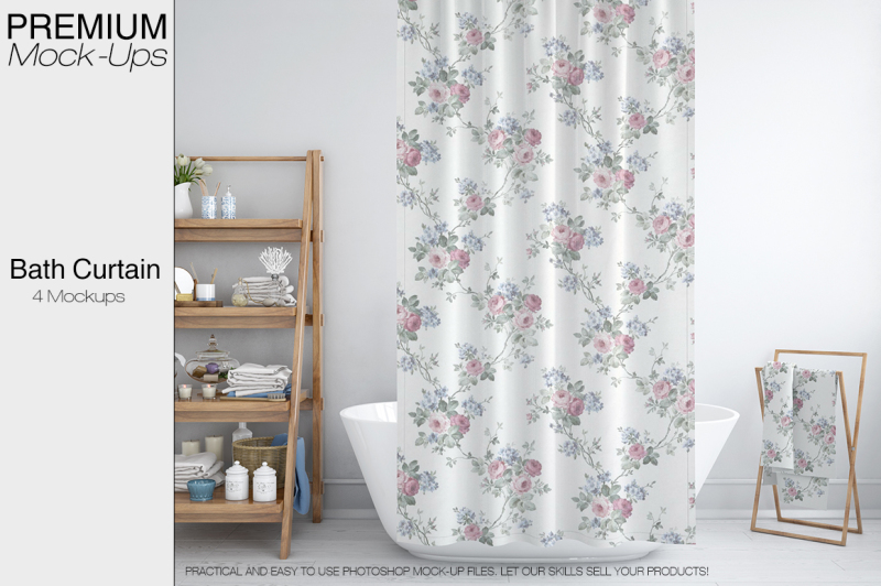 Download Download Shower Curtain Mockup Pack Psd Mockup Mockup Product Free Download 4468779 Psd Mockup Design Template And Aset