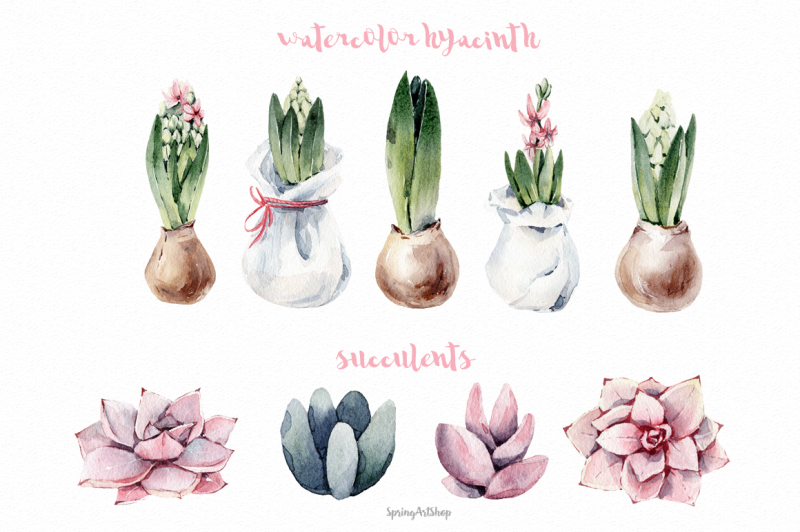 spring-watercolor-compositions