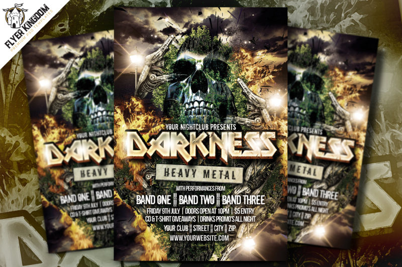 darkness-heavy-metal-flyer-template