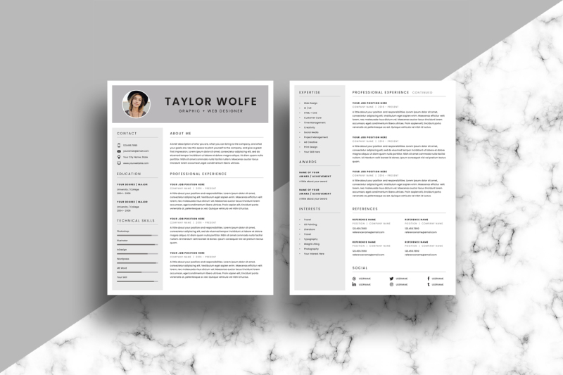resume-cv-template-3-page-taylor