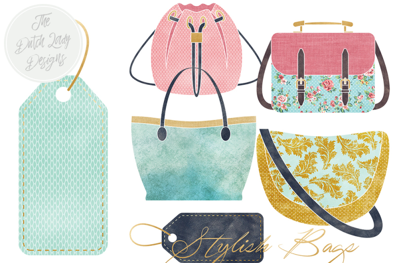 bag-collection-and-label-clipart-set