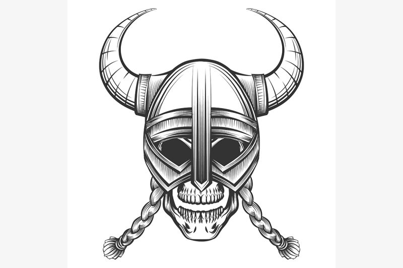 skull-in-viking-helmet