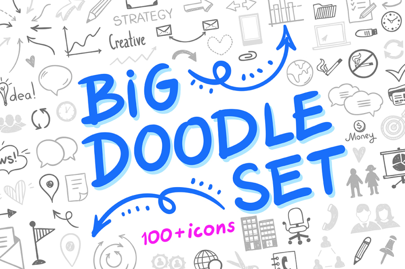 big-doodle-set-100-icons