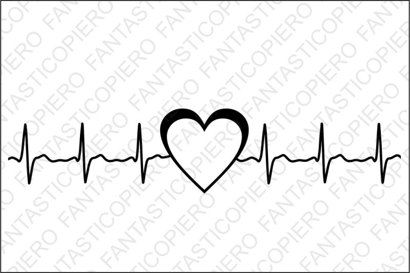 Cardio heart SVG files for Silhouette Cameo and Cricut By ...