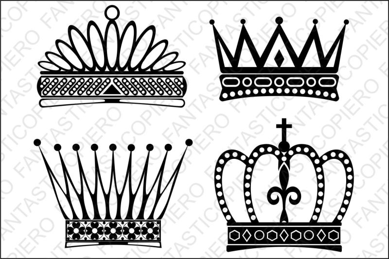 Download Crowns SVG files for Silhouette Cameo and Cricut. By PieroGraphicsDesign | TheHungryJPEG.com