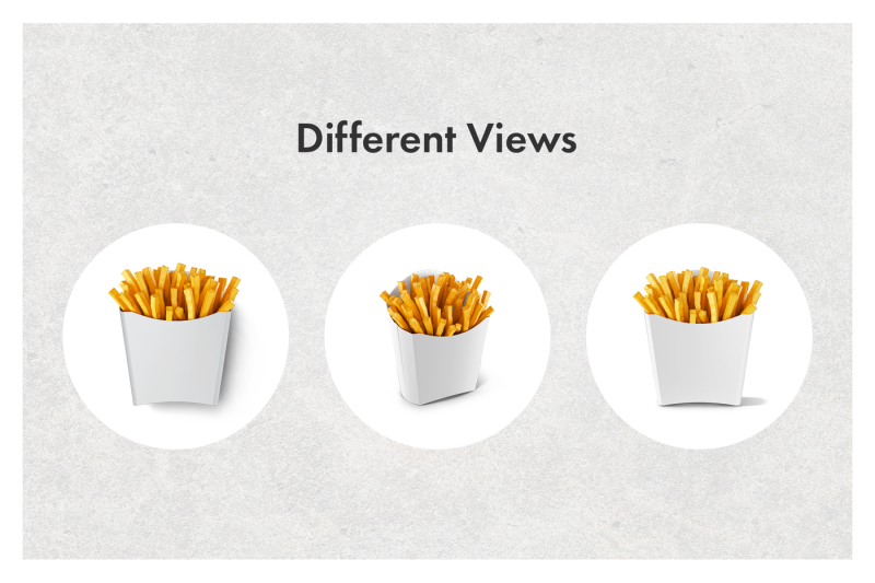 Download French Fries Packaging Mockup Set By Pixelbuddha | TheHungryJPEG.com
