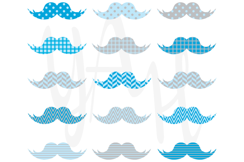 cute-blue-mustaches-pattern