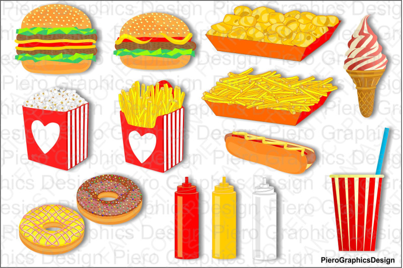 fast-food-clipart-hamburger-chips-nuts-popcorn-hot-dog-ice-cream