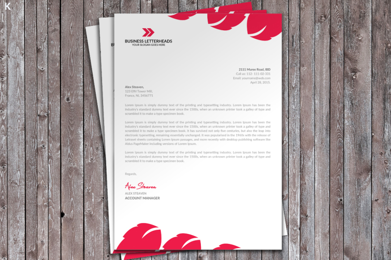 letter-head-print-template
