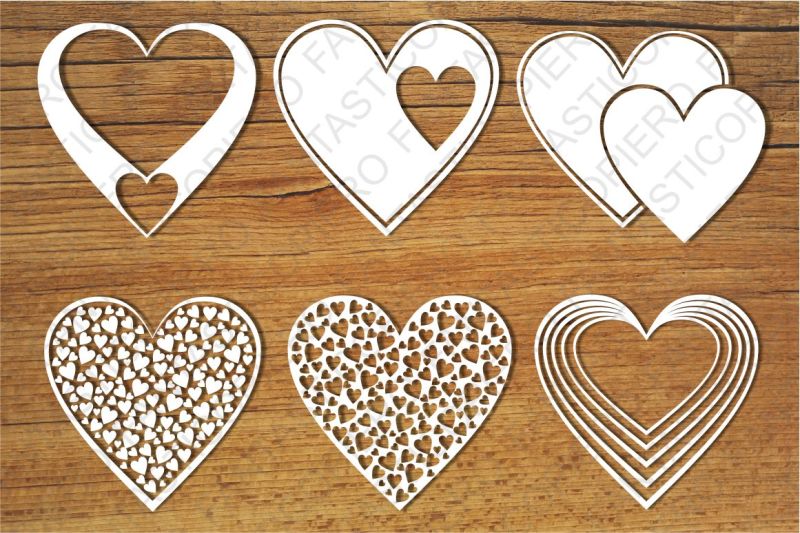 Hearts SVG files for Silhouette Cameo and Cricut. By ...