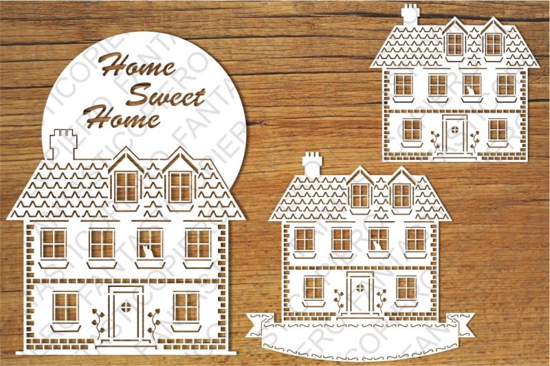 Home Sweet Home (1) SVG files for Silhouette Cameo and ...