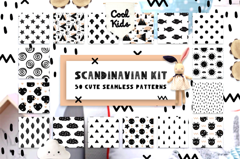 50-scandinavian-seamless-patterns