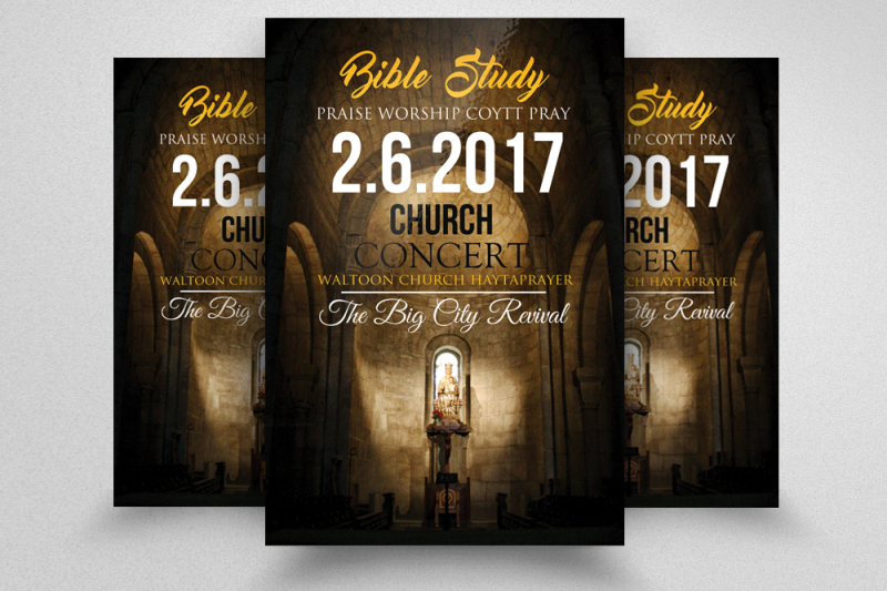 bible-study-church-flyer-templates