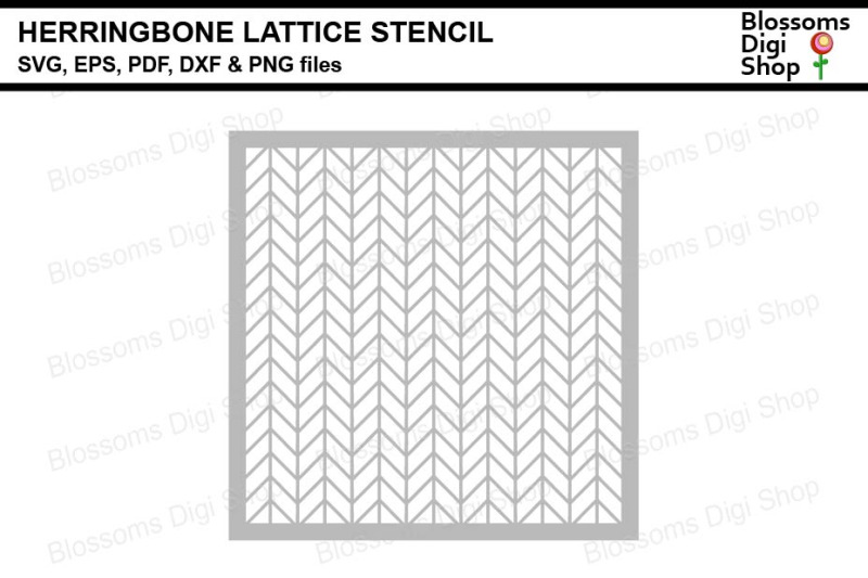 herringbone-lattice-stencil-svg-eps-pdf-dxf-and-png-files