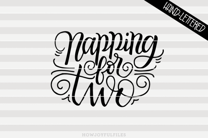 napping-for-two-hand-drawn-lettered-cut-file