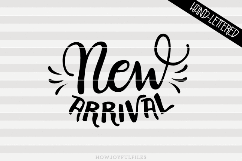 new-arrival-svg-pdf-dxf-hand-drawn-lettered-cut-file