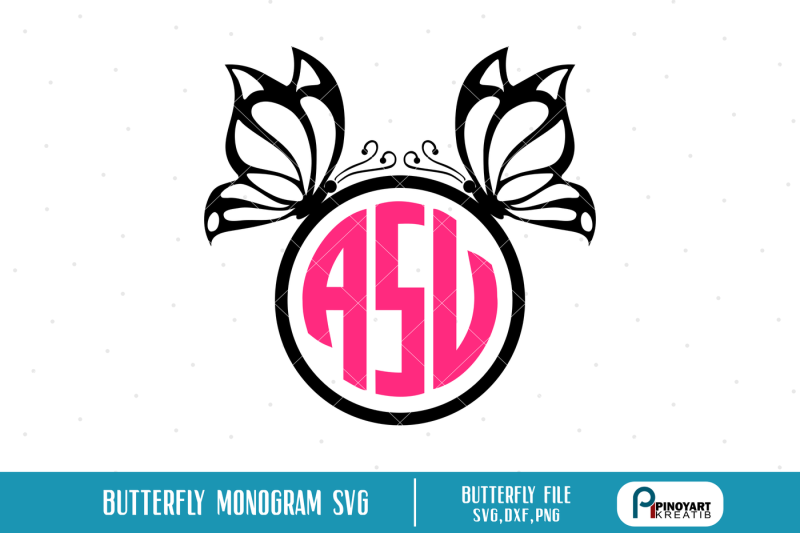 butterfly-monogram-svg-butterfly-svg-file-butterfly-dxf-file-butterfly