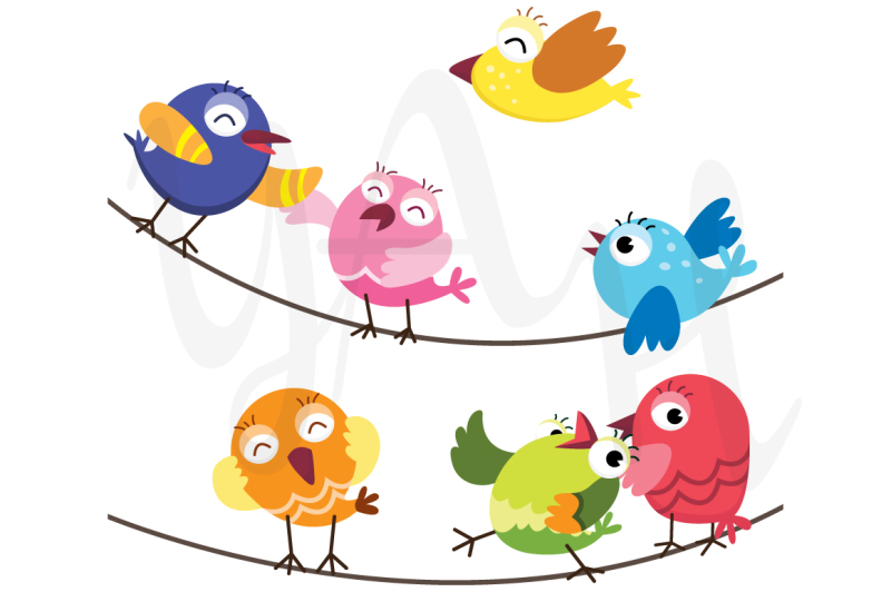 colorful-happy-birds