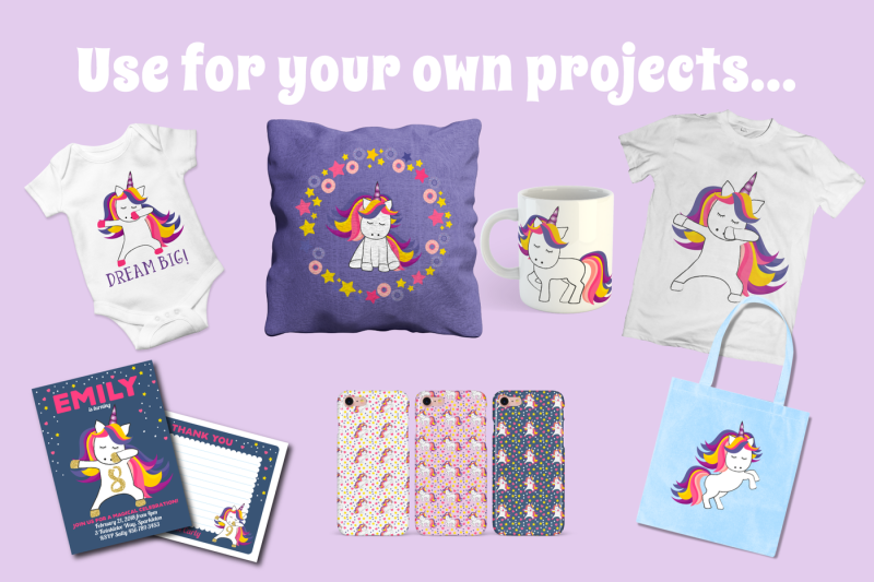 unicorn-disco-collection-clip-art-bundle