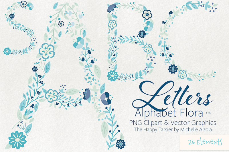 letters-flora-bundle-clipart-and-vector-graphics