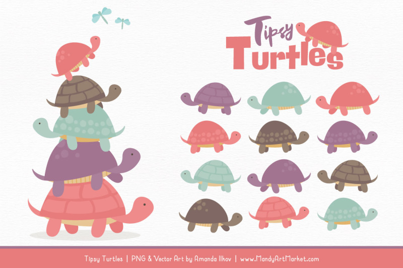 sweet-stacks-tipsy-turtles-stack-clipart-in-vintage-girl