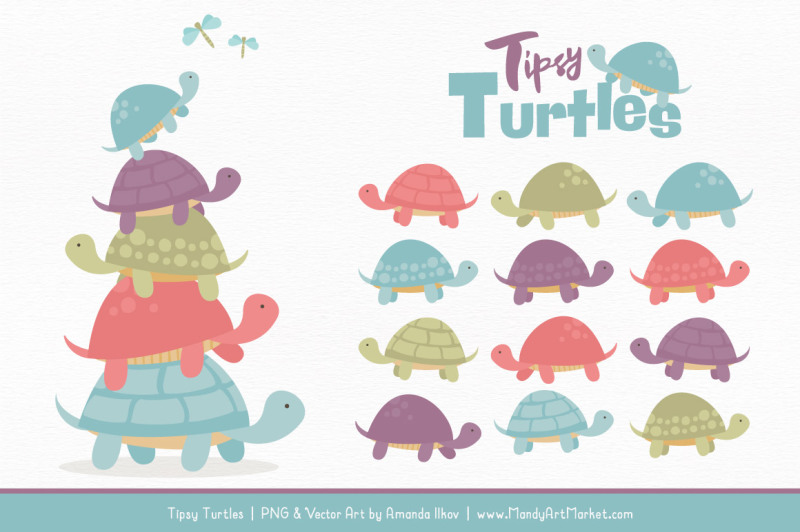 sweet-stacks-tipsy-turtles-stack-clipart-in-vintage