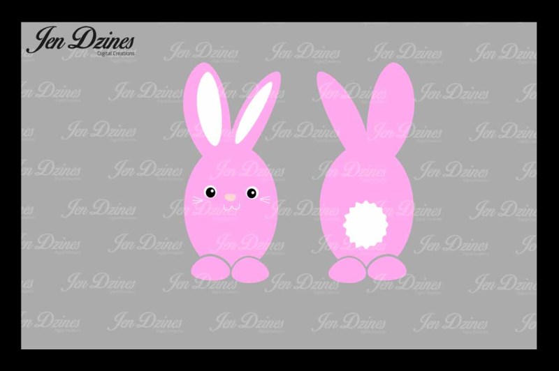 Download Easter Bunny Bundle SVG DXF EPS PNG By Jen Dzines ...