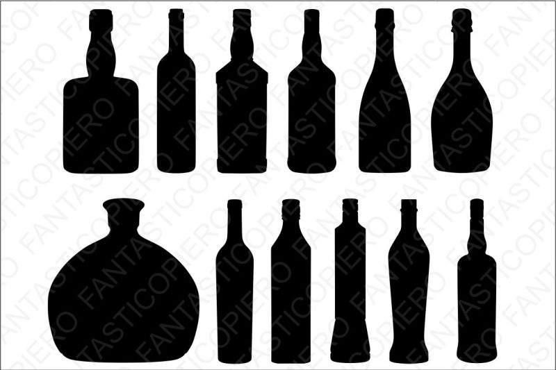 Download Bottles SVG files for Silhouette Cameo and Cricut. By ...