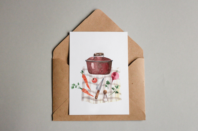 tiny-kitchen-watercolor-clip-art-set