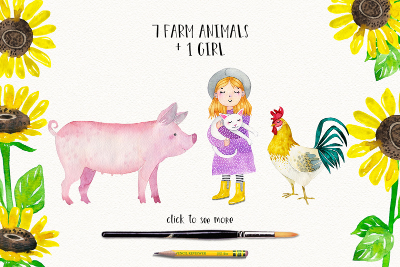 farm-animals-watercolor-set-part-1