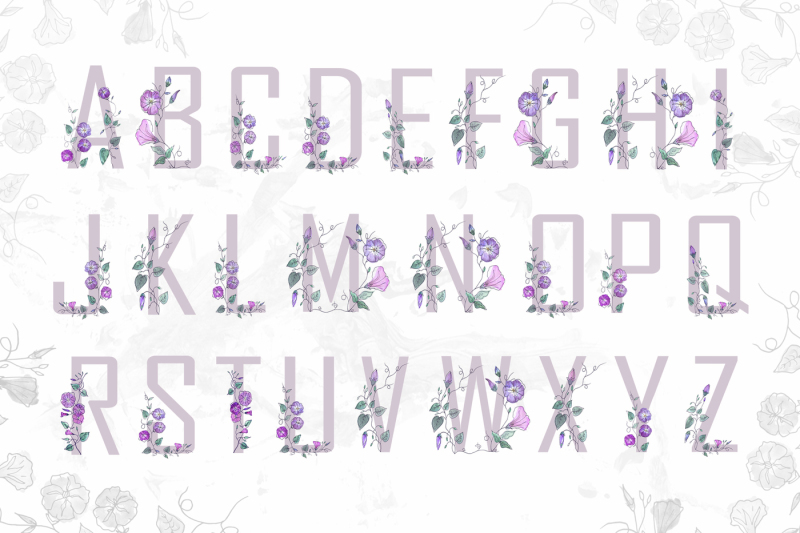 spring-floral-alphabet-graphic-set