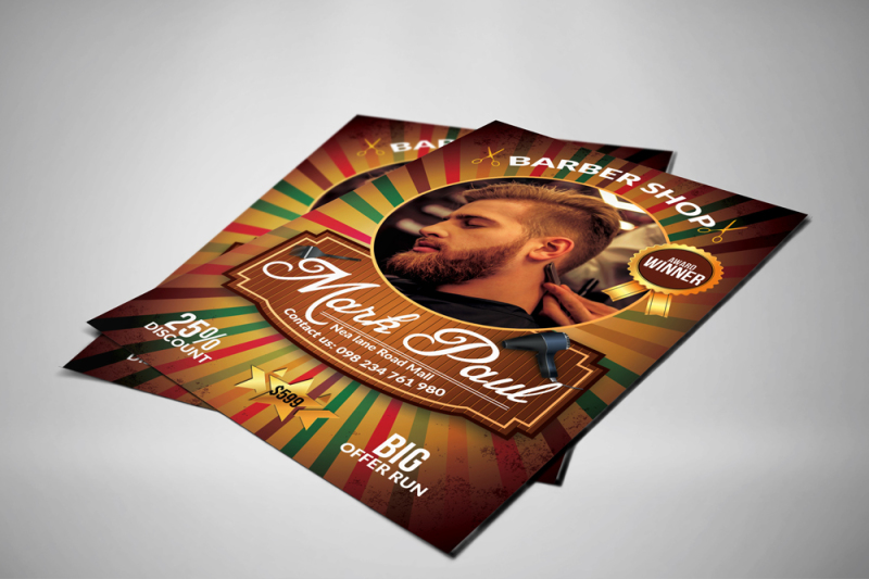 barber-shop-psd-flyer