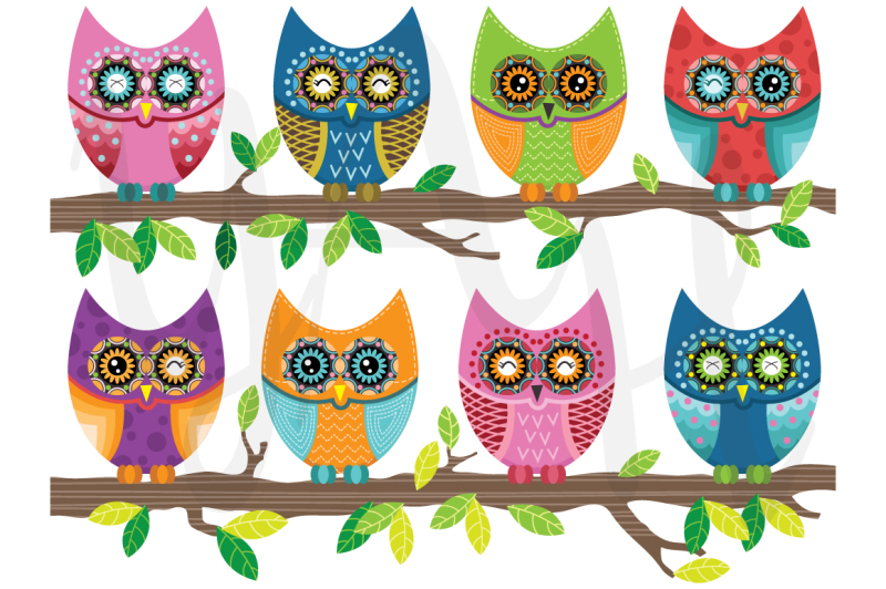 colorful-cute-owl