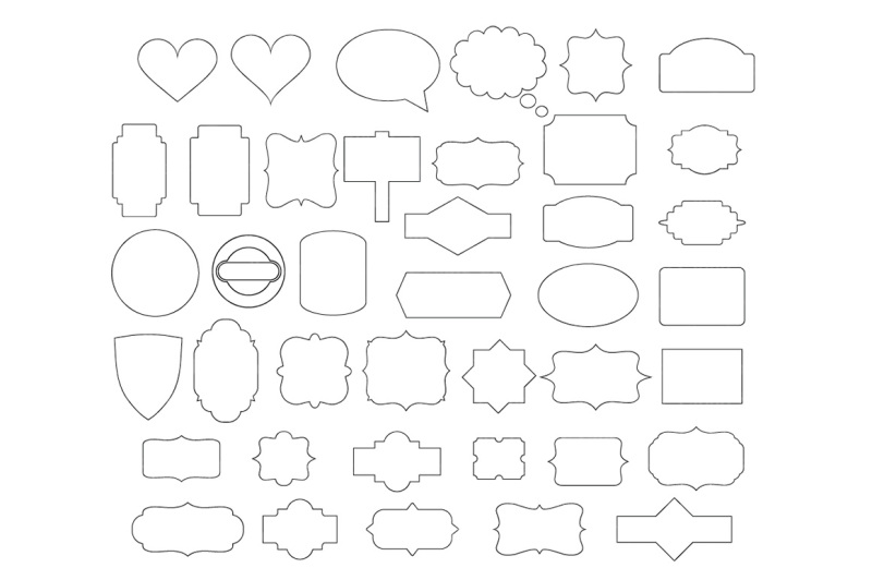 Labels Svg Label Svg Files For Silhouette Cameo And Cricut By Doodle