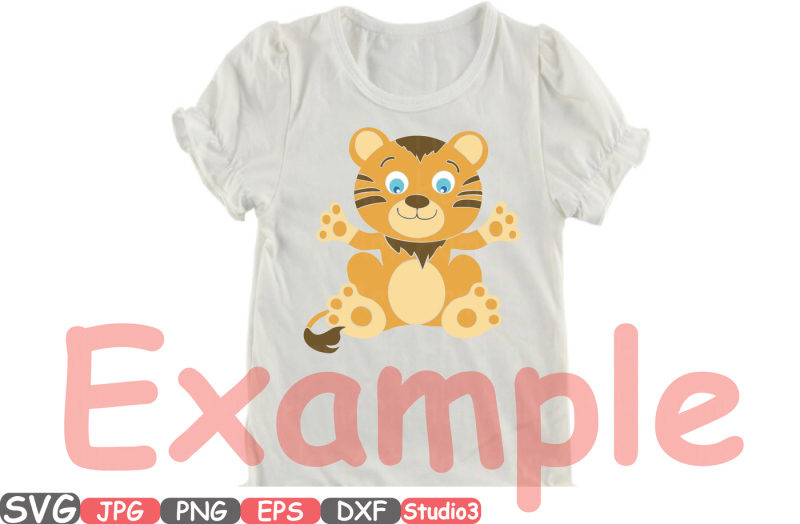 tiger-badgers-outline-silhouette-safari-cute-baby-animals-748s