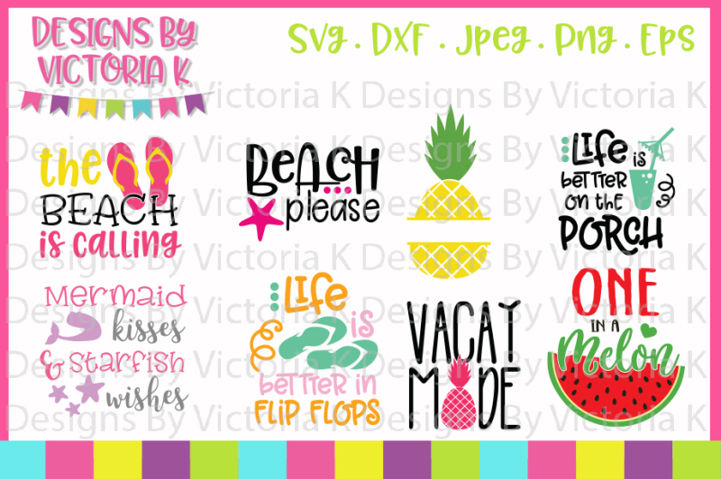 Download Summer svg bundle, Cricut, Silhouette, SVG, DXF, Cut Files ...