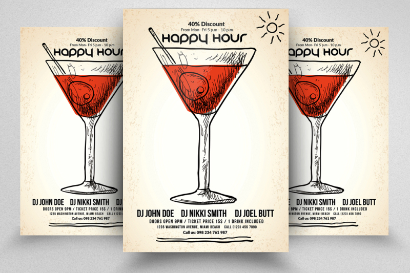 happy-hour-psd-flyer-template